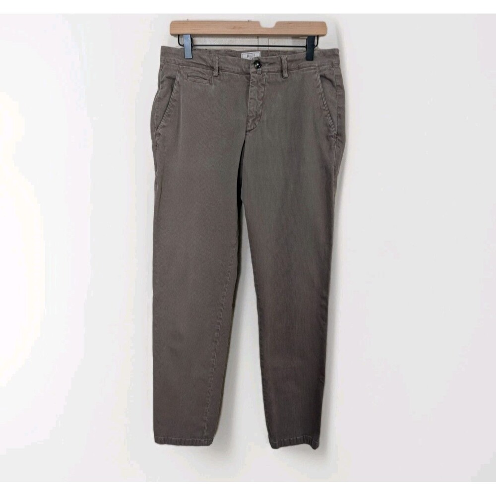 Briglia 1949 Chino Pants Mens 48 Brown Slim Fit Italy Straight Preppy Casual